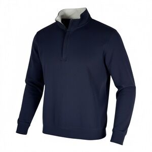 ONWARD RESERVE Mens Pullover Sweatshirt Navy Blue Performance Quarter Zip Size S